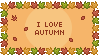 'I love autumn'