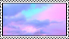 Pink and blue clouds