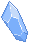 A blue crystal